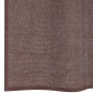 vidaXL Κουρτίνες Voile με ροδέλες 2 τεμάχια Καφέ 140x245 εκ.