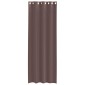vidaXL Κουρτίνες Voile με ροδέλες 2 τεμάχια Καφέ 140x260 εκ.