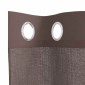 vidaXL Κουρτίνες Voile με ροδέλες 2 τεμάχια Καφέ 140x260 εκ.