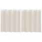 vidaXL Κουρτίνες Voile με ροδέλες 2 τεμάχια Κρεμ 140x140 εκ.