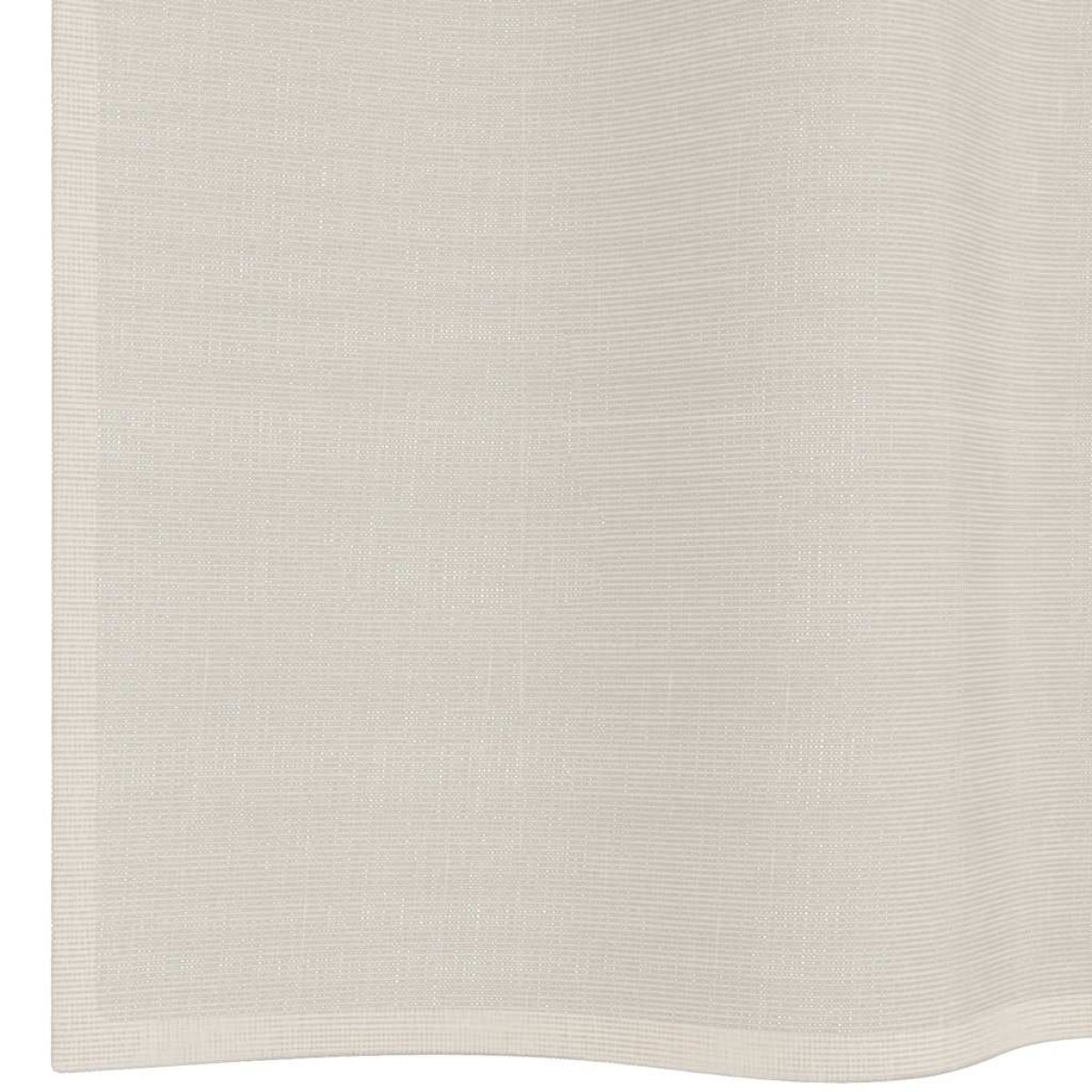vidaXL Κουρτίνες Voile με ροδέλες 2 τεμάχια Κρεμ 140x140 εκ.