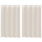 vidaXL Κουρτίνες Voile με ροδέλες 2 τεμάχια Κρεμ 140x175 εκ.