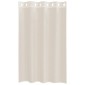 vidaXL Κουρτίνες Voile με ροδέλες 2 τεμάχια Κρεμ 140x175 εκ.