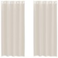 vidaXL Κουρτίνες Voile με ροδέλες 2 τεμάχια Κρεμ 140x245 εκ.