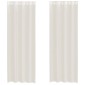 vidaXL Κουρτίνες Voile με ροδέλες 2 τεμάχια Κρεμ 140x260 εκ.