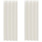 vidaXL Κουρτίνες Voile με ροδέλες 2 τεμάχια Κρεμ 140x300 εκ.