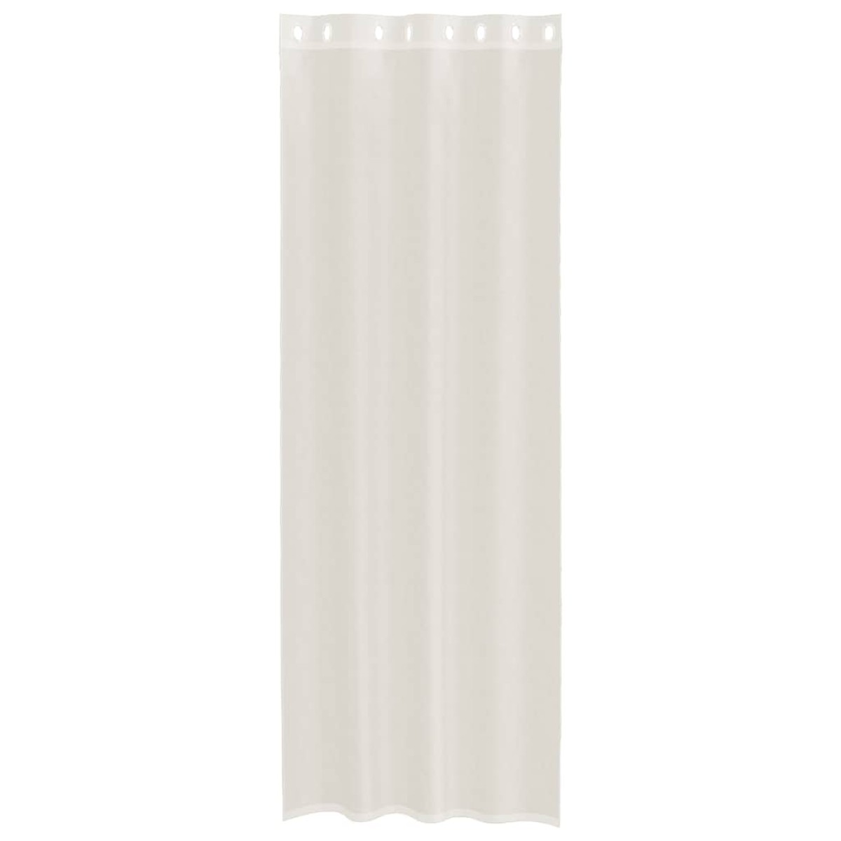 vidaXL Κουρτίνες Voile με ροδέλες 2 τεμάχια Κρεμ 140x300 εκ.