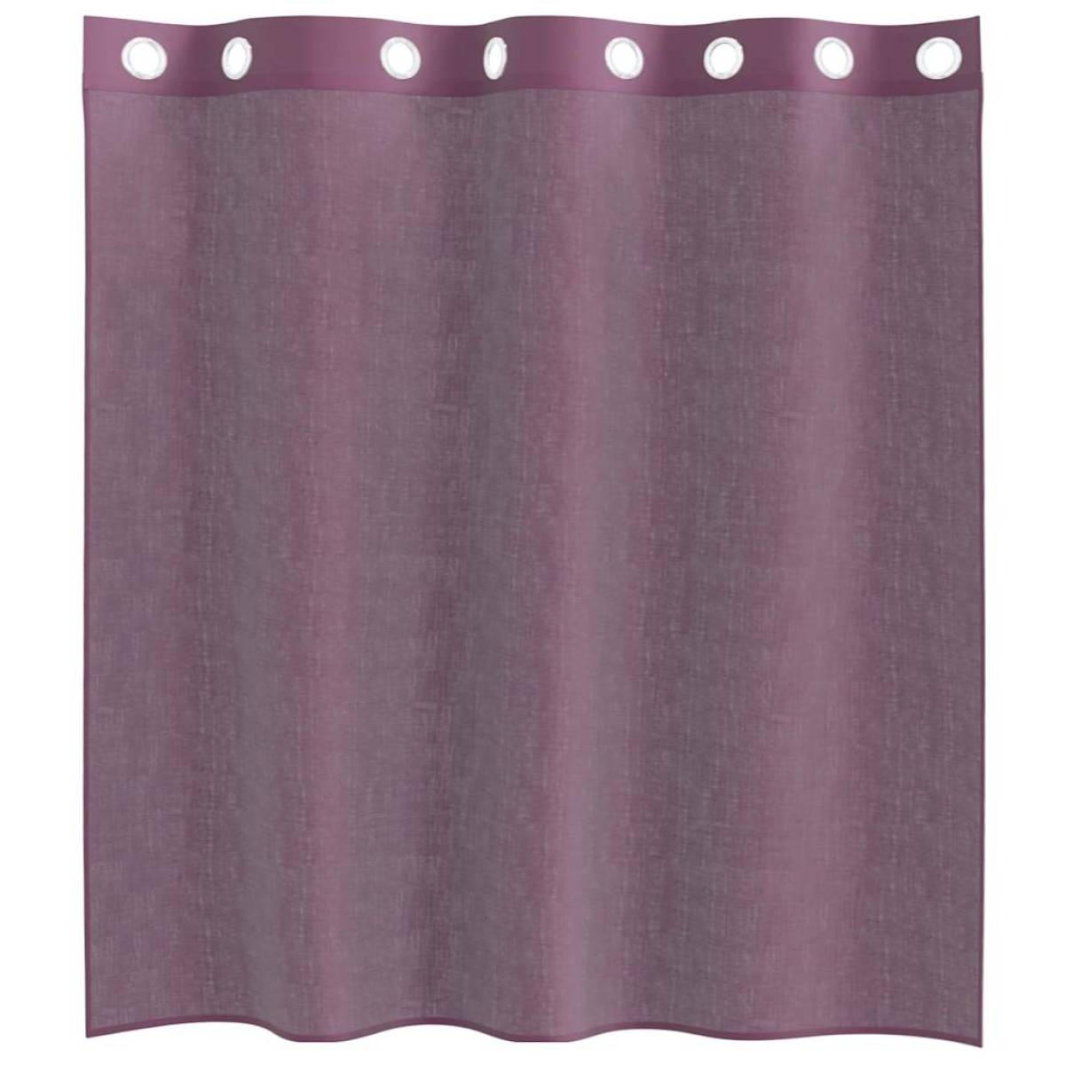 vidaXL Κουρτίνες Voile με ροδέλες 2 τεμάχια Μοβ 140x140 εκ.