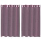 vidaXL Κουρτίνες Voile με ροδέλες 2 τεμάχια Μοβ 140x175 εκ.