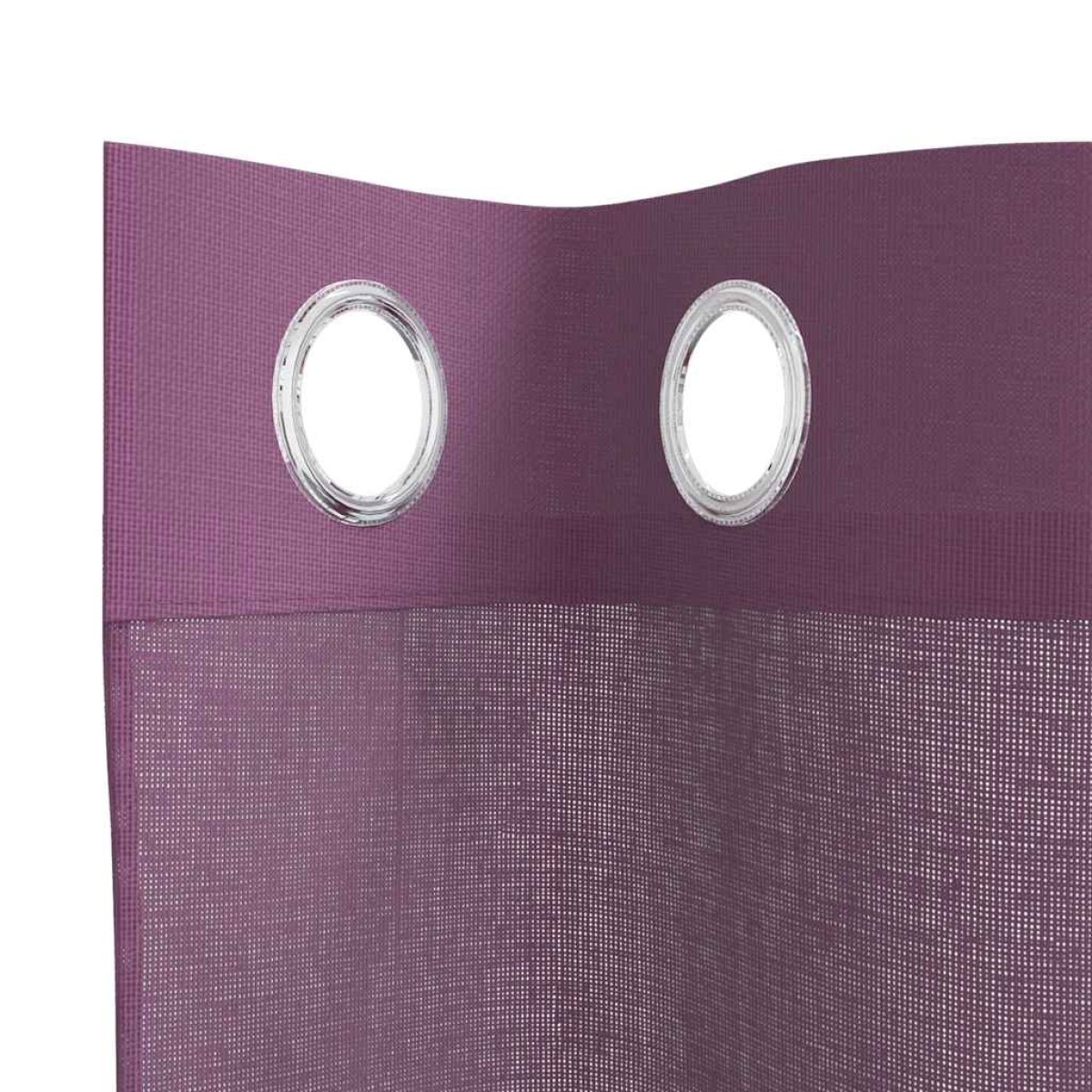 vidaXL Κουρτίνες Voile με ροδέλες 2 τεμάχια Μοβ 140x225 εκ.