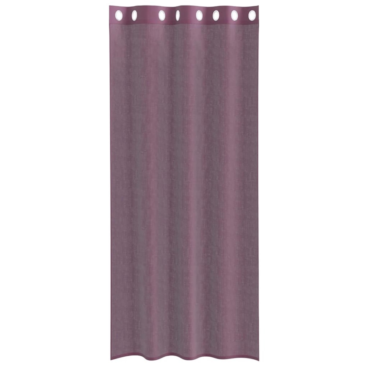 vidaXL Κουρτίνες Voile με ροδέλες 2 τεμάχια Μοβ 140x245 εκ.