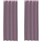 vidaXL Κουρτίνες Voile με ροδέλες 2 τεμάχια Μοβ 140x260 εκ.