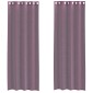 vidaXL Κουρτίνες Voile με ροδέλες 2 τεμάχια Μοβ 140x300 εκ.