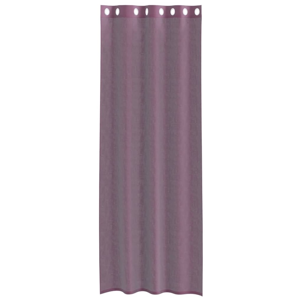 vidaXL Κουρτίνες Voile με ροδέλες 2 τεμάχια Μοβ 140x300 εκ.