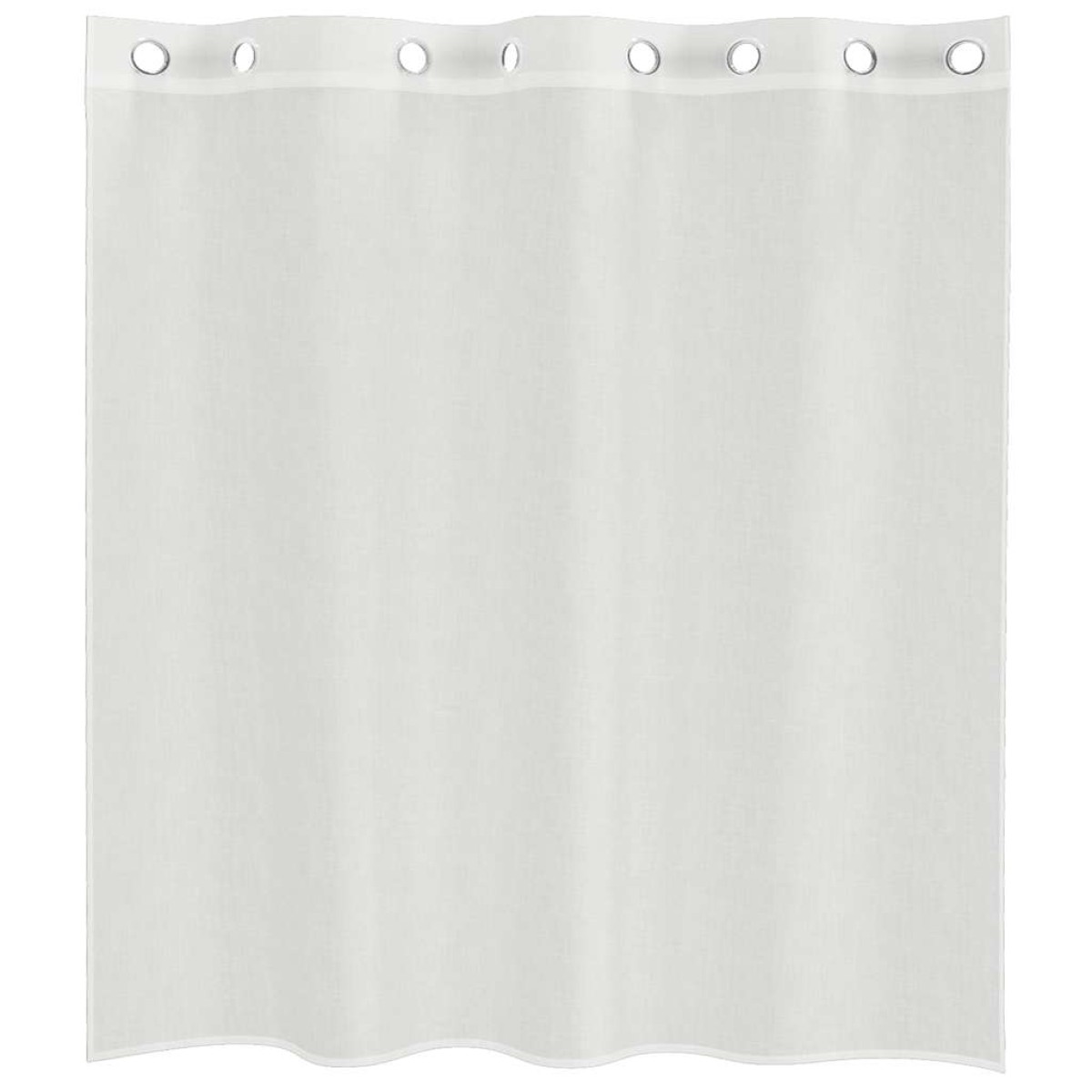 vidaXL Voile κουρτίνες με ροδέλες 2 τεμάχια Λευκό