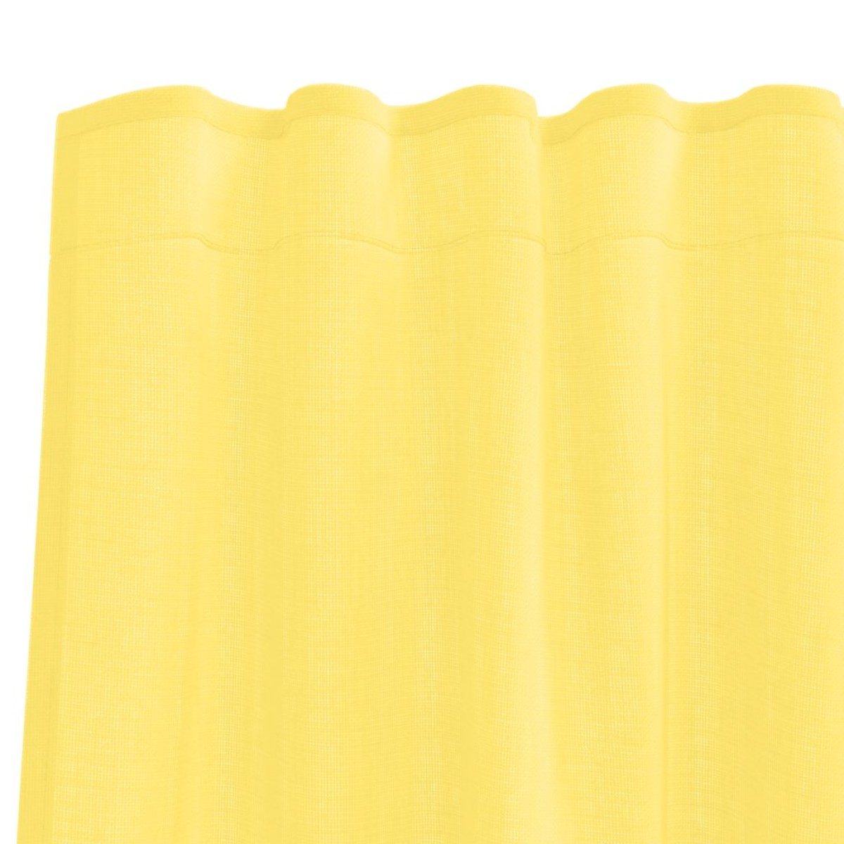 vidaXL Κουρτίνες Voile με Θήκες Ράβδου 2 τεμ. Κίτρινες