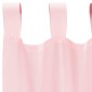 vidaXL Κουρτίνες Voile με Θηλιές 2 τεμ. Ανοιχτό Ροζ 140x140 εκ.