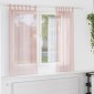 vidaXL Κουρτίνες Voile με Θηλιές 2 τεμ. Ανοιχτό Ροζ 140x140 εκ.