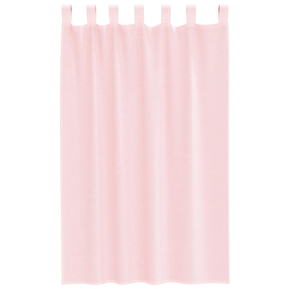 vidaXL Κουρτίνες Voile με Θηλιές 2 τεμ. Ανοιχτό Ροζ 140x175 εκ.
