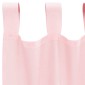 vidaXL Κουρτίνες Voile με Θηλιές 2 τεμ. Ανοιχτό Ροζ 140x225 εκ.