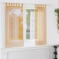 vidaXL Κουρτίνες Voile με Θηλιές 2 τεμ. Πορτοκαλί 140x140 εκ.