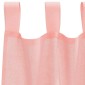 vidaXL Κουρτίνες Voile με Θηλιές 2 τεμ. Ροζ 140x140 εκ.