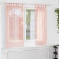 vidaXL Κουρτίνες Voile με Θηλιές 2 τεμ. Ροζ 140x140 εκ.