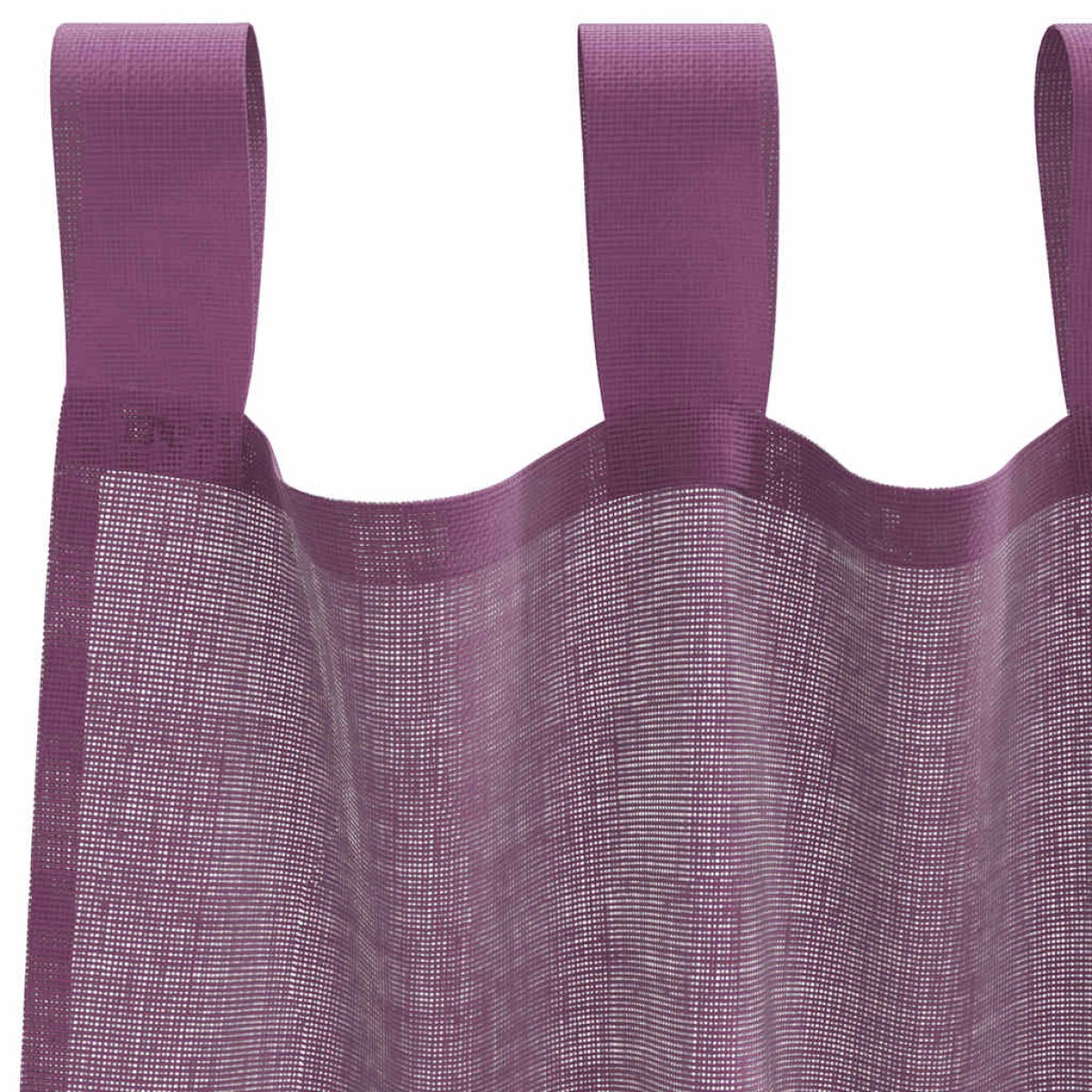 vidaXL Κουρτίνες Voile με Θηλιές 2 τεμ. Μωβ 140x175 εκ.