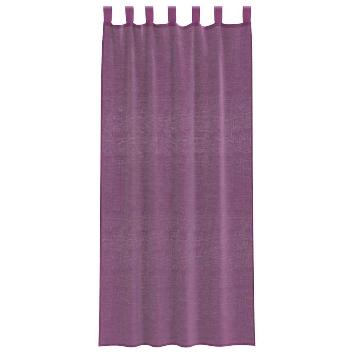 vidaXL Κουρτίνες Voile με Θηλιές 2 τεμ. Μωβ 140x225 εκ.