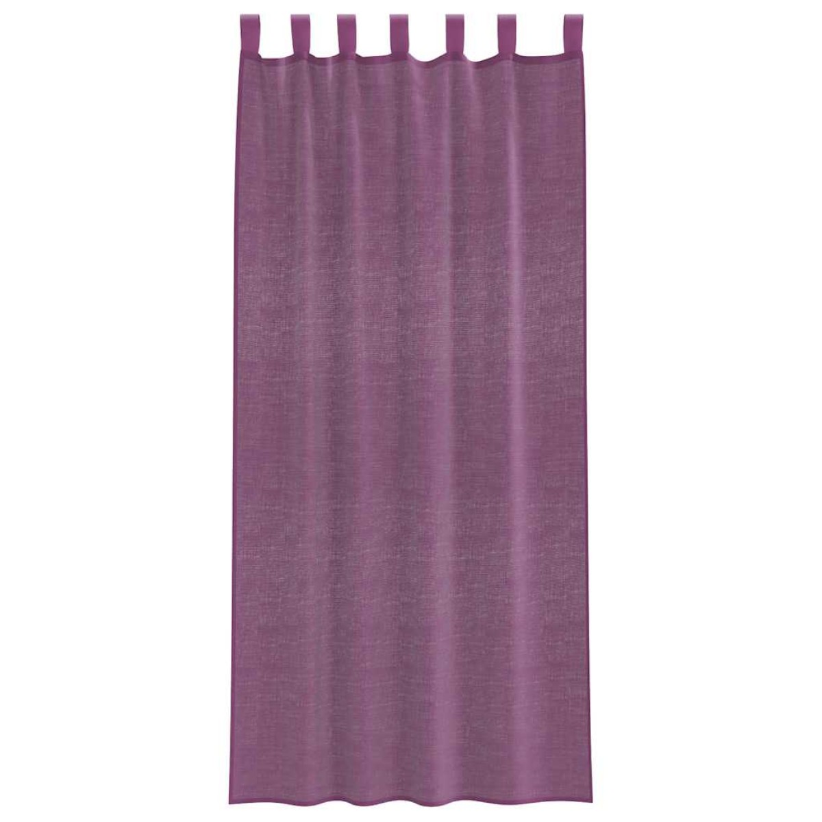 vidaXL Κουρτίνες Voile με βρόχους 2 τεμάχια Μοβ 140x245 εκ.