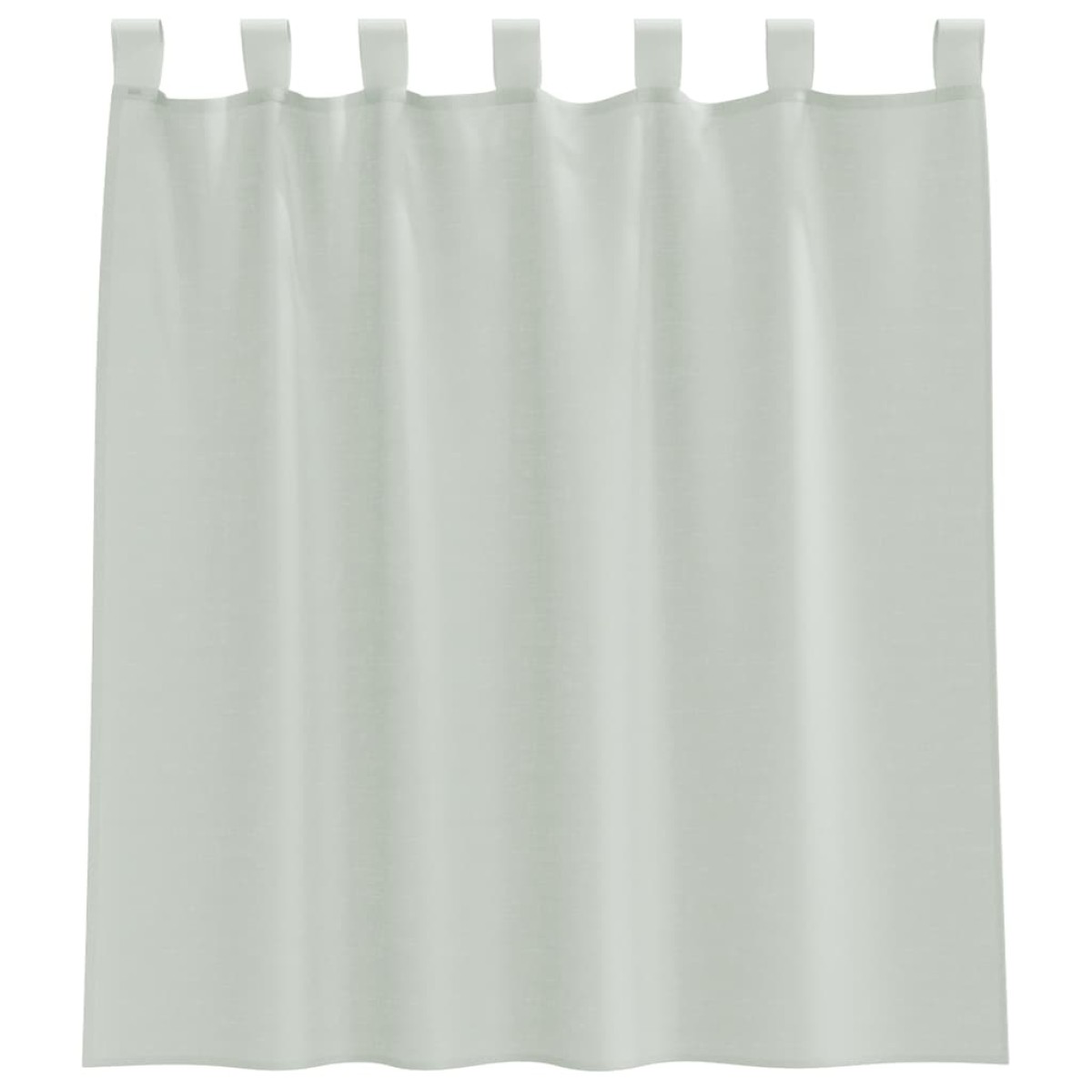vidaXL Κουρτίνες Voile με Θηλιές 2 τεμ. Ανοιχτό Γκρι 140x140 εκ.