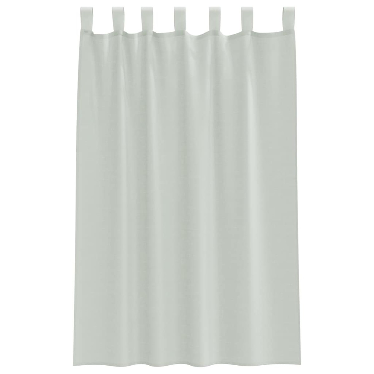 vidaXL Κουρτίνες Voile με Θηλιές 2 τεμ. Ανοιχτό Γκρι 140x175 εκ.