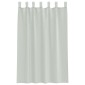 vidaXL Κουρτίνες Voile με Θηλιές 2 τεμ. Ανοιχτό Γκρι 140x175 εκ.