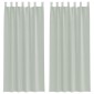 vidaXL Κουρτίνες Voile με Θηλιές 2 τεμ. Ανοιχτό Γκρι 140x225 εκ.