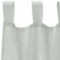vidaXL Κουρτίνες Voile με Θηλιές 2 τεμ. Ανοιχτό Γκρι 140x225 εκ.
