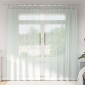 vidaXL Κουρτίνες Voile με Θηλιές 2 τεμ. Ανοιχτό Γκρι 140x225 εκ.