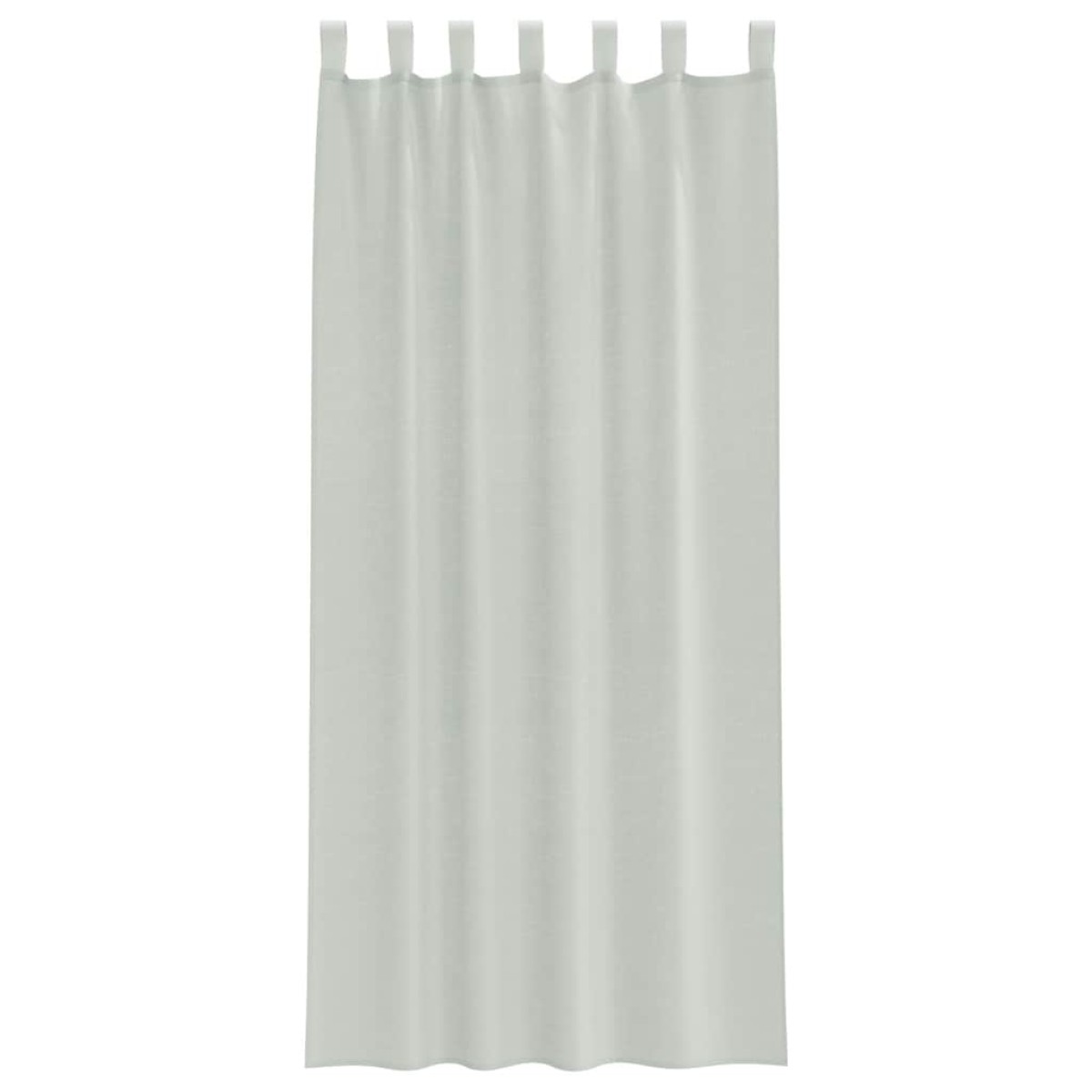 vidaXL Κουρτίνες Voile με Θηλιές 2 τεμ. Ανοιχτό Γκρι 140x245 εκ.