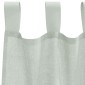 vidaXL Κουρτίνες Voile με Θηλιές 2 τεμ. Ανοιχτό Γκρι 140x245 εκ.