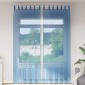 vidaXL Κουρτίνες Voile με Θηλιές 2 τεμ. Μπλε Ρουαγιάλ 140x260 εκ.