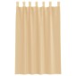 vidaXL Κουρτίνες Voile με βρόχους 2 τεμάχια Άμμος 140x175 cm