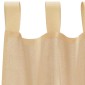 vidaXL Κουρτίνες Voile με βρόχους 2 τεμάχια Άμμος 140x175 cm