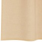 vidaXL Κουρτίνες Voile με βρόχους 2 τεμάχια Άμμος 140x175 cm