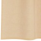 vidaXL Κουρτίνες Voile με βρόχους 2 τεμάχια Άμμος 140x225 cm