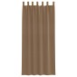 vidaXL Κουρτίνες Voile με Θηλιές 2 τεμ. Ανοιχτό Καφέ 140x225 εκ.