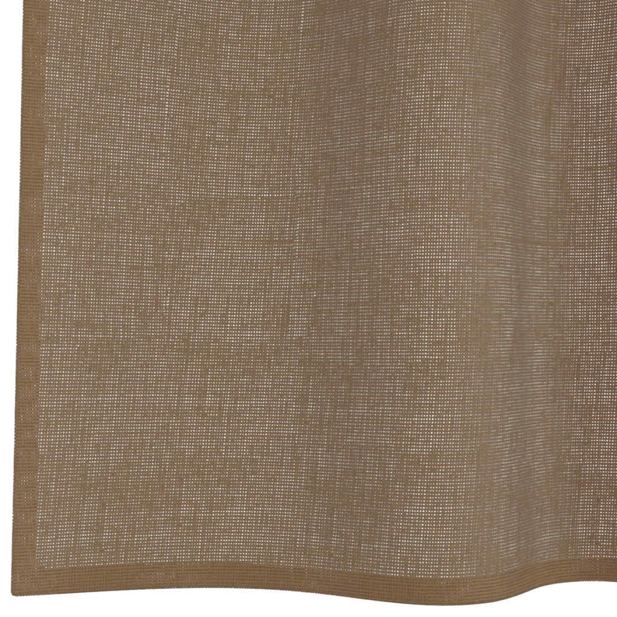 vidaXL Κουρτίνες Voile με Θηλιές 2 τεμ. Ανοιχτό Καφέ 140x225 εκ.