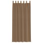 vidaXL Κουρτίνες Voile με Θηλιές 2 τεμ. Ανοιχτό Καφέ 140x245 εκ.