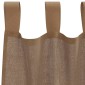 vidaXL Κουρτίνες Voile με Θηλιές 2 τεμ. Ανοιχτό Καφέ 140x245 εκ.