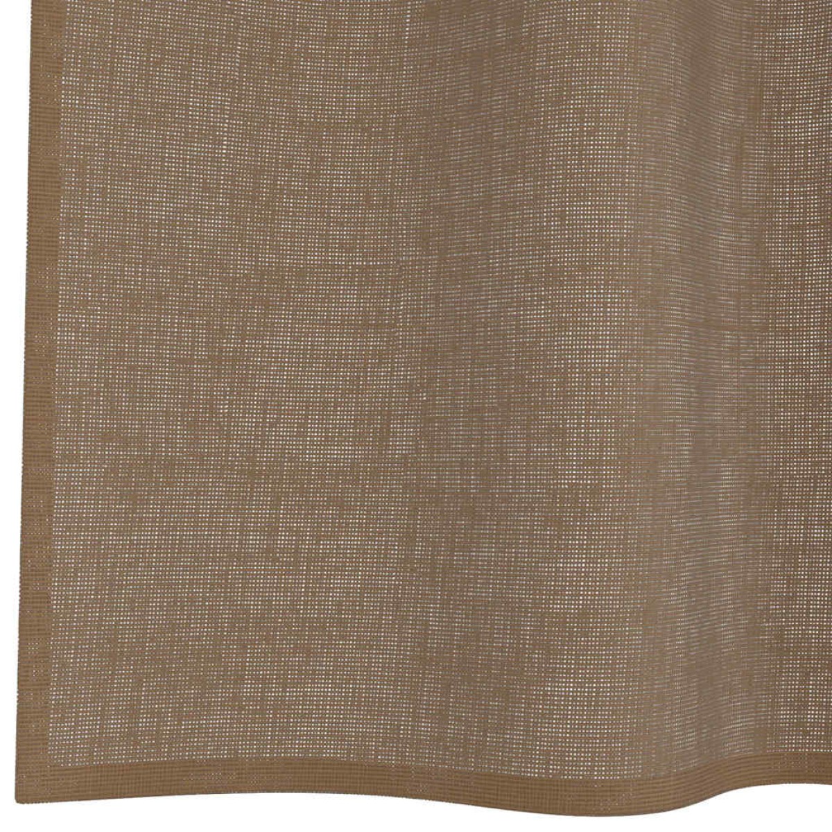 vidaXL Κουρτίνες Voile με Θηλιές 2 τεμ. Ανοιχτό Καφέ 140x260 εκ.