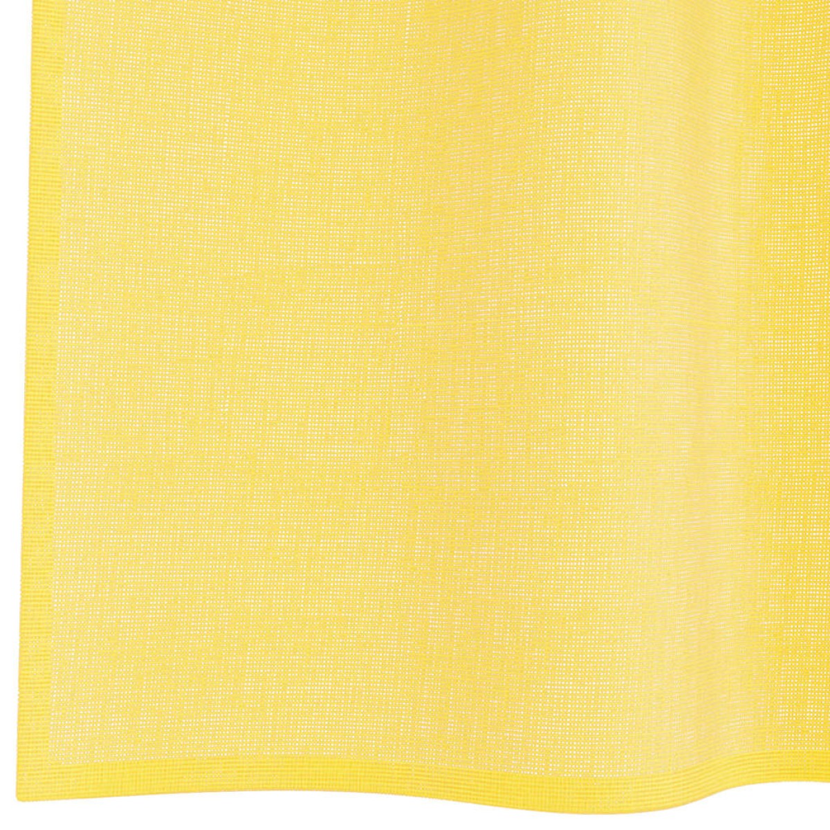 vidaXL Κουρτίνες Voile με Θηλιές 2 τεμ. Κίτρινες 140x140 εκ.