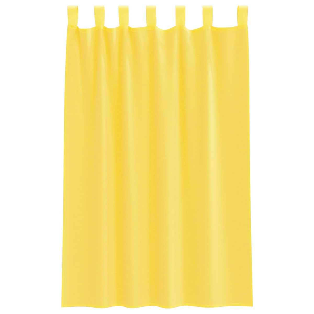 vidaXL Κουρτίνες Voile με Θηλιές 2 τεμ. Κίτρινες 140x175 εκ.